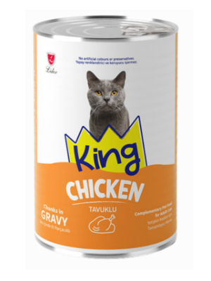 KİNG KEDİ KONSERVE TAVUK ETLİ 400 GR KİNG KEDİ KONSERVE TAVUK ETLİ 400 GR